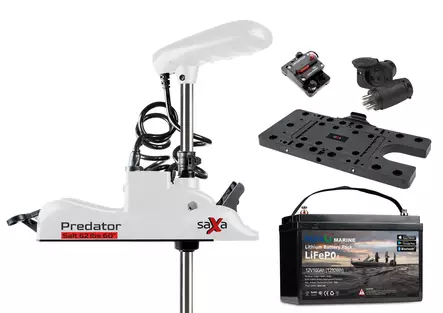 Saxa Predator Salt 62lbs 60'' + MaxLi Lithium - Saxa Trolling Motors - 940800-090-M60AH - 1